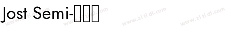 Jost Semi字体转换